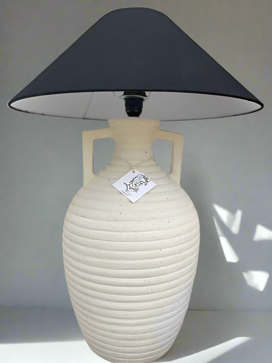 Jar Lamp “Hand-Painted Pottery Lamp”