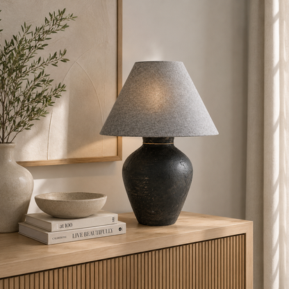Lava Lamp “Hand-Painted Pottery Lamp”