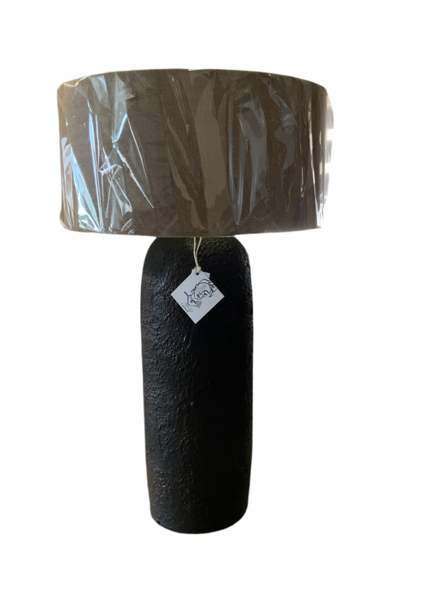 Tow tones “Hand-Painted Pottery Lamp”