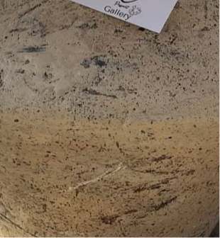 Marble Glow. “Hand-Painted Pottery Lamp”