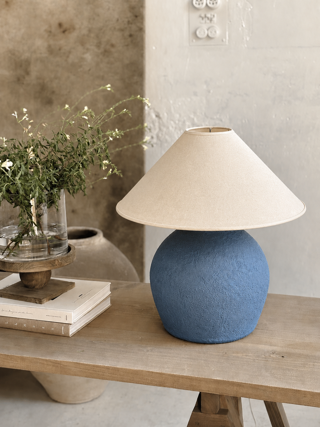 Abelia Handmade Pottery Table Lamp | Custom Color Handmade Home Decor