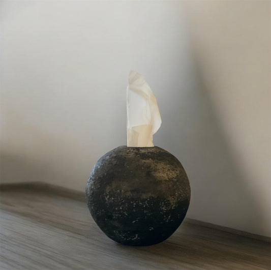 Obsidian “Hand-Painted Pottery vase ”