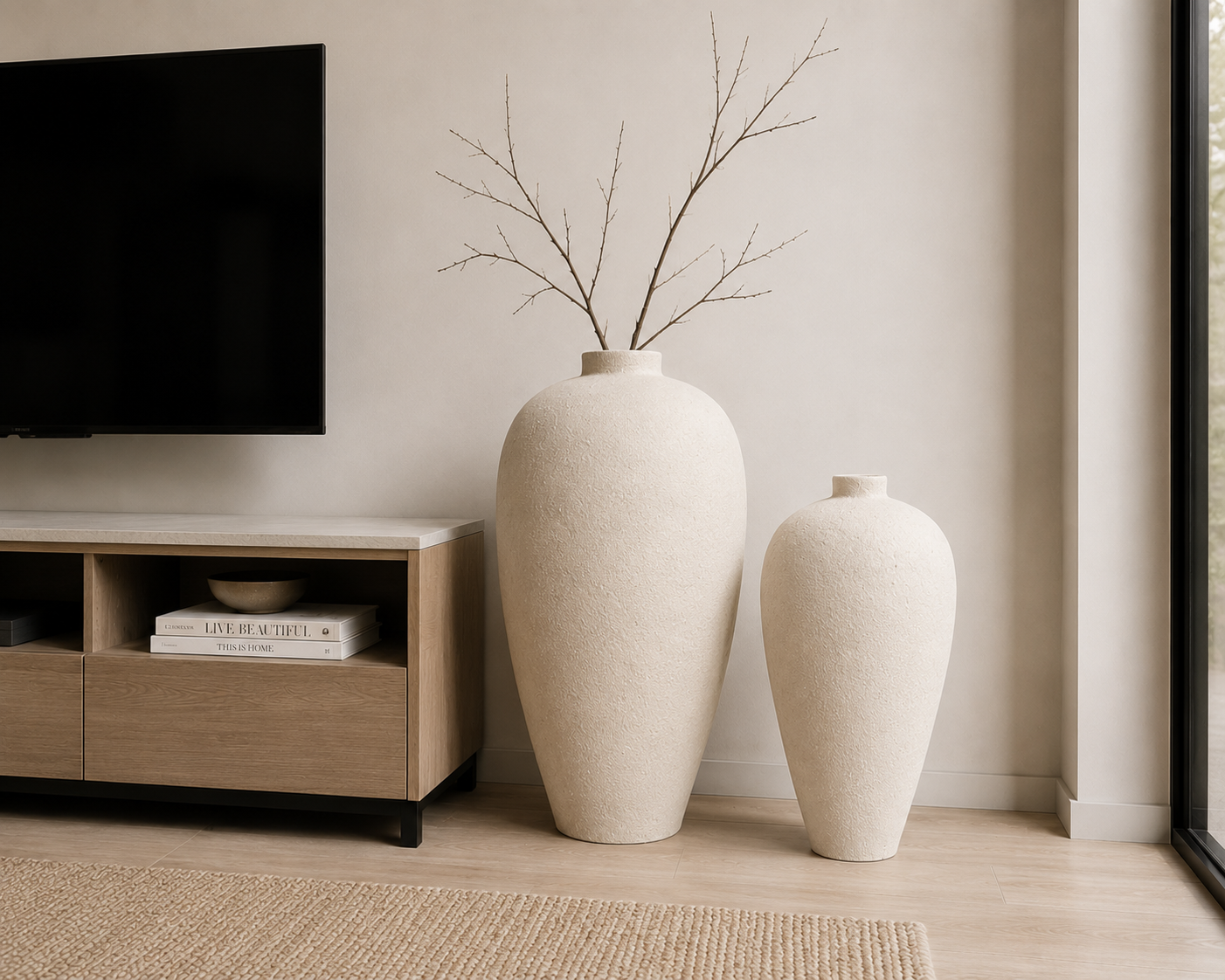 Serenity collection “Hand-Painted Pottery  vase ”