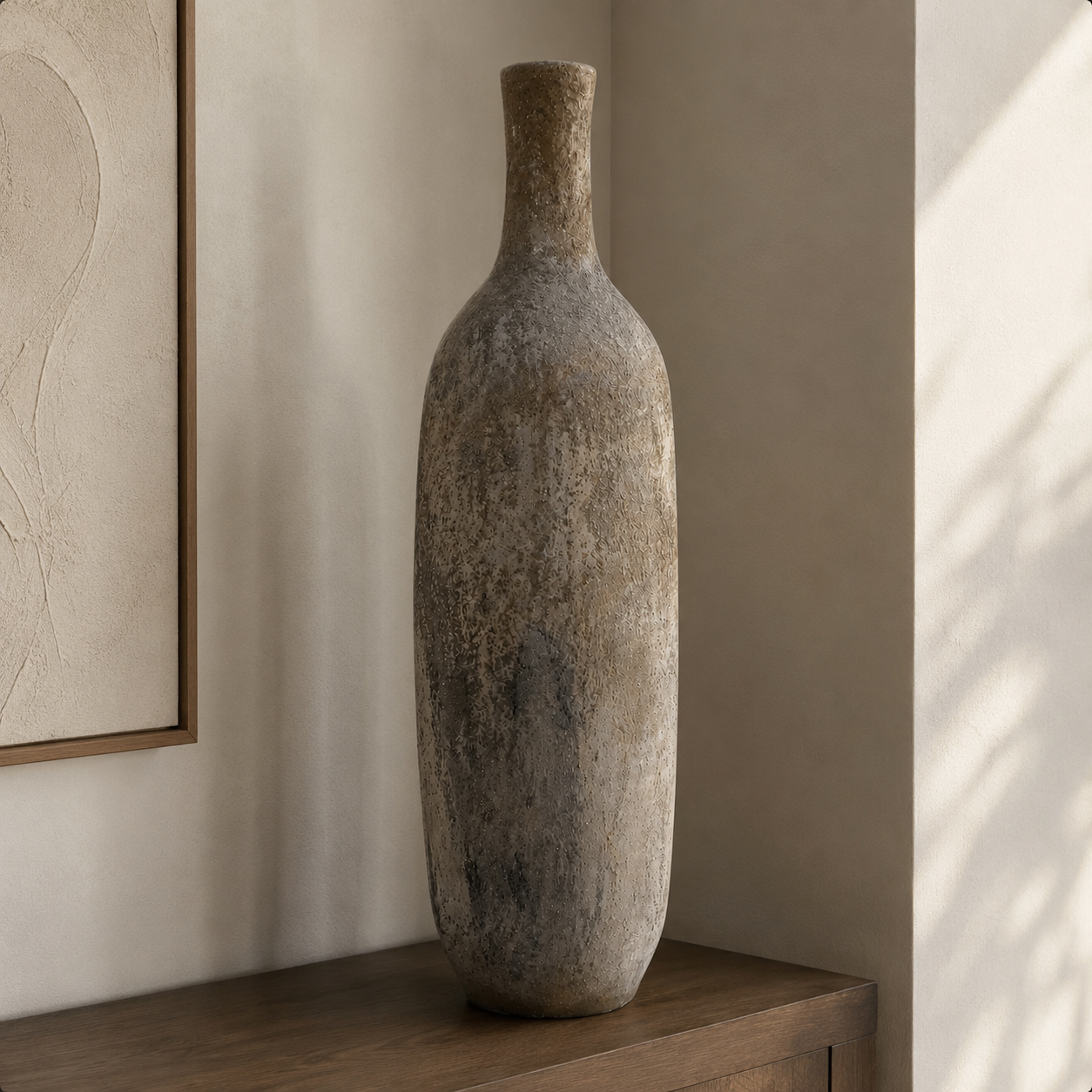 Grey Drift vase