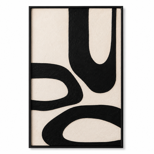 Luxury 3D Textured Abstract Wall Art | Handmade Painting 100 x 150 cm