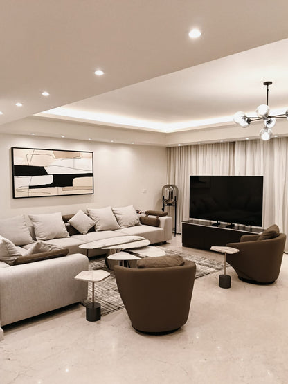 Luxury Minimalist Abstract Wall Art | Handmade Painting 170 x 90 cm
