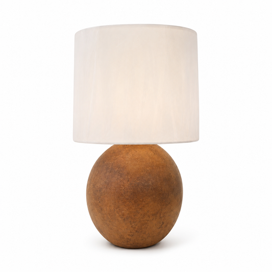 Coco lamp. “Hand-Painted Pottery Lamp”