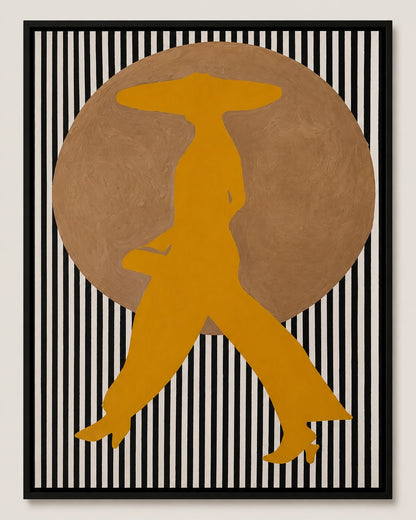 Modern Abstract Figure Painting – Handmade Wall Art 150 x 100 cm