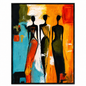 African Women Abstract Wall Art – 80 x 80 cm