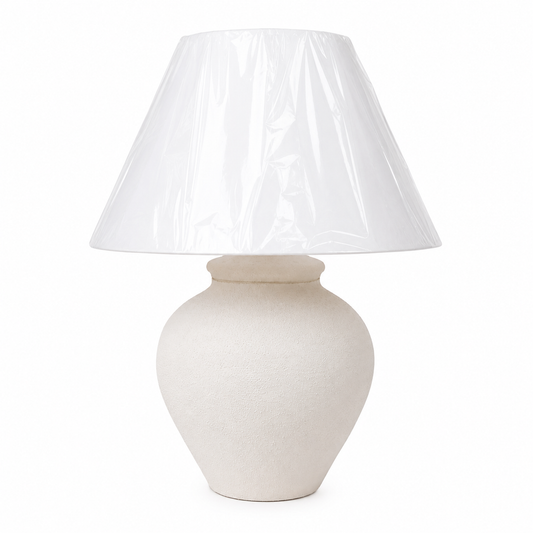 Serene Glow “Hand-Painted Pottery Lamp”