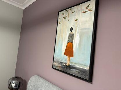 Handmade Figurative Wall Art | Modern Painting 90 x 60 cm