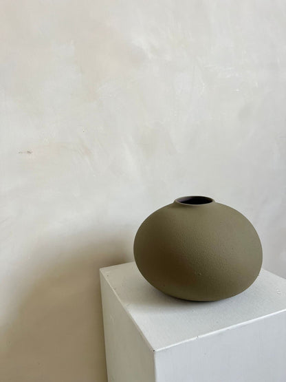Olive vase “Hand-Painted Pottery vase ”