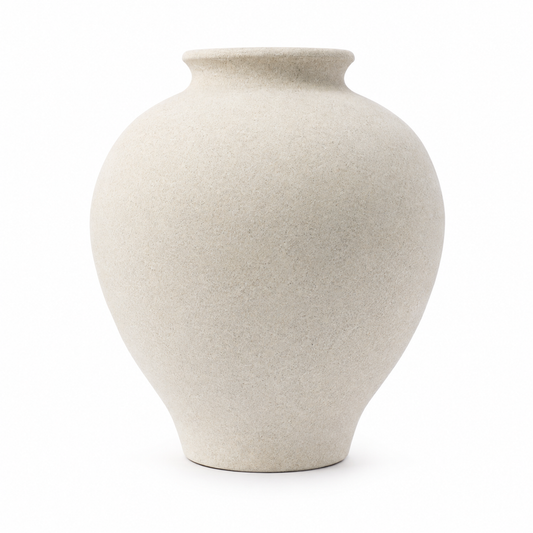 Sandstone. “Hand-Painted Pottery vase ”