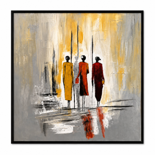 Silent Journey Abstract Wall Art | Handmade Painting 100*90