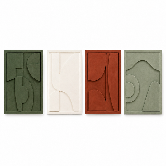 Luxury 3D Wall Art Set | Handmade Geometric Panels 50 x 40 cm